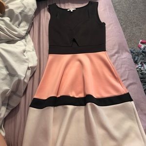 dress with triangle cutout